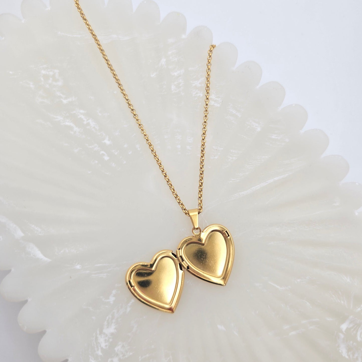 Precious Heart Locket Necklace