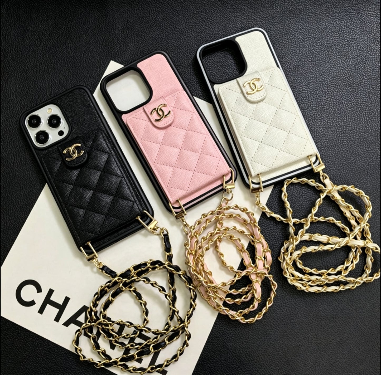 Elegant Crossbody Leather iPhone Case