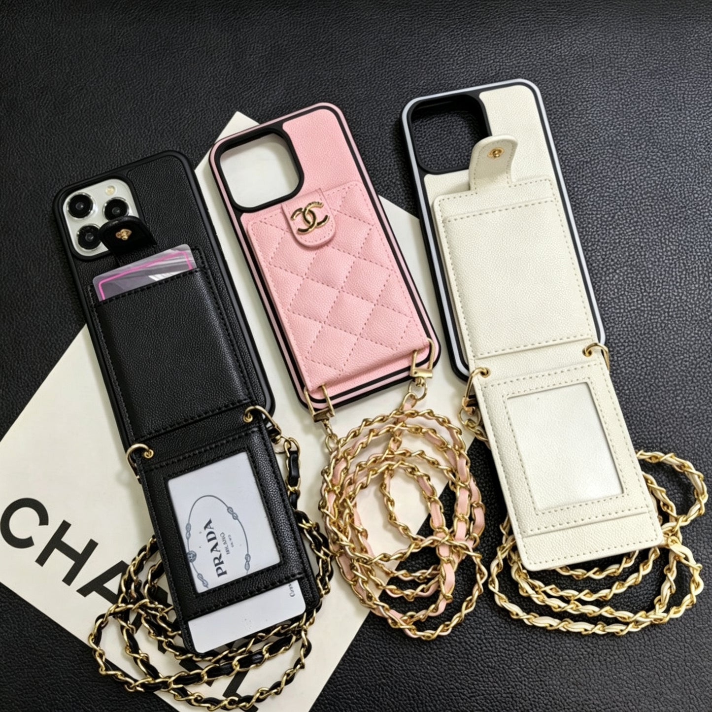 Elegant Crossbody Leather iPhone Case