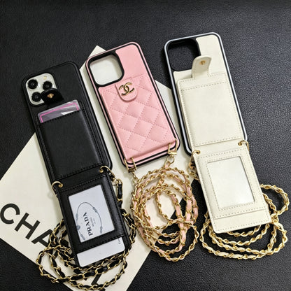 Elegant Crossbody Leather iPhone Case