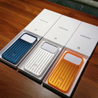 Ribbed Metallic Armor iPhone Case – Stylish Protection Inspired by Travel