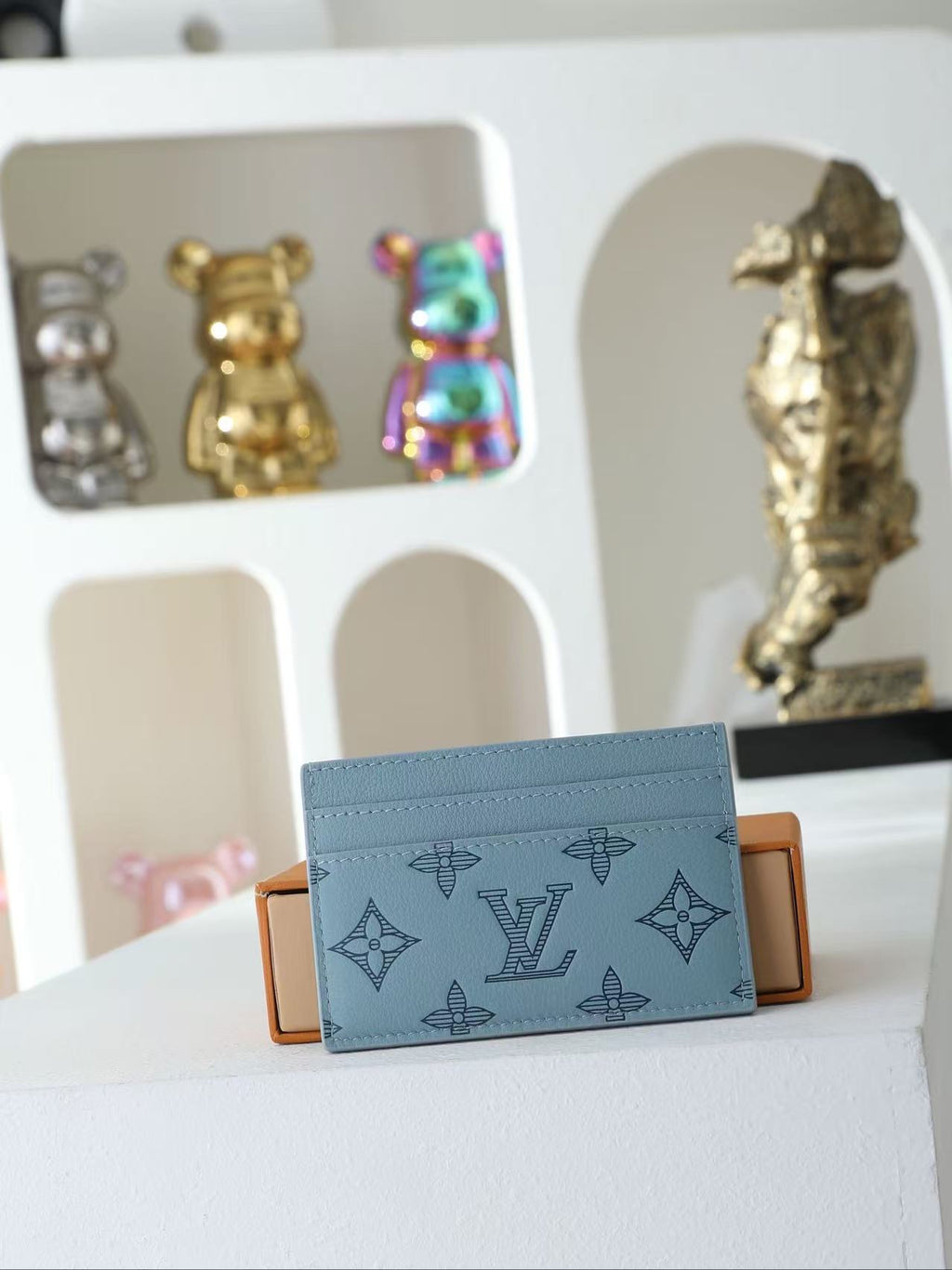 LV Signature Slim Card Holder Wallet