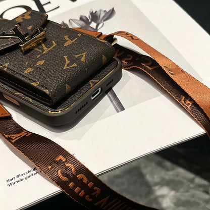 Popular Card Holder And Light Luxury Crossbody IPhone Cases