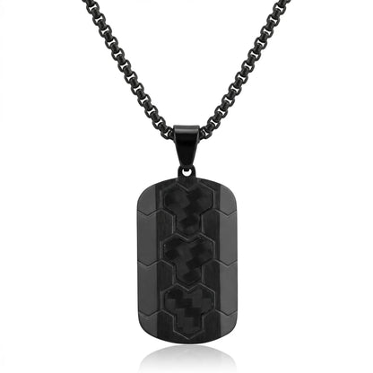 Apex Carbon Tag Necklace