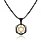 Modern Star David Necklace