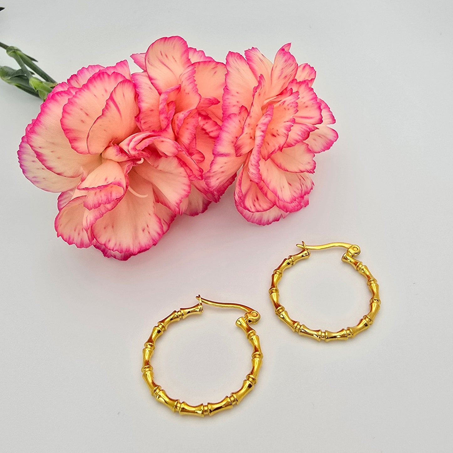 Bam-Boo Hoop Earrings