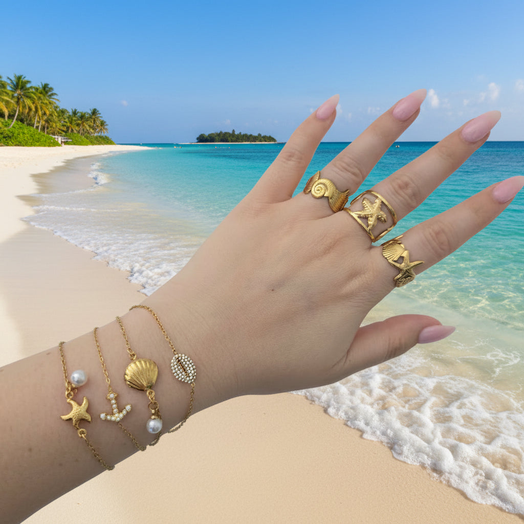 Sea Star Pearl Bracelet
