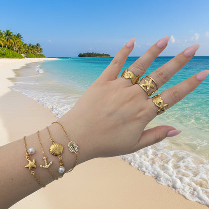 Sea Star Pearl Bracelet