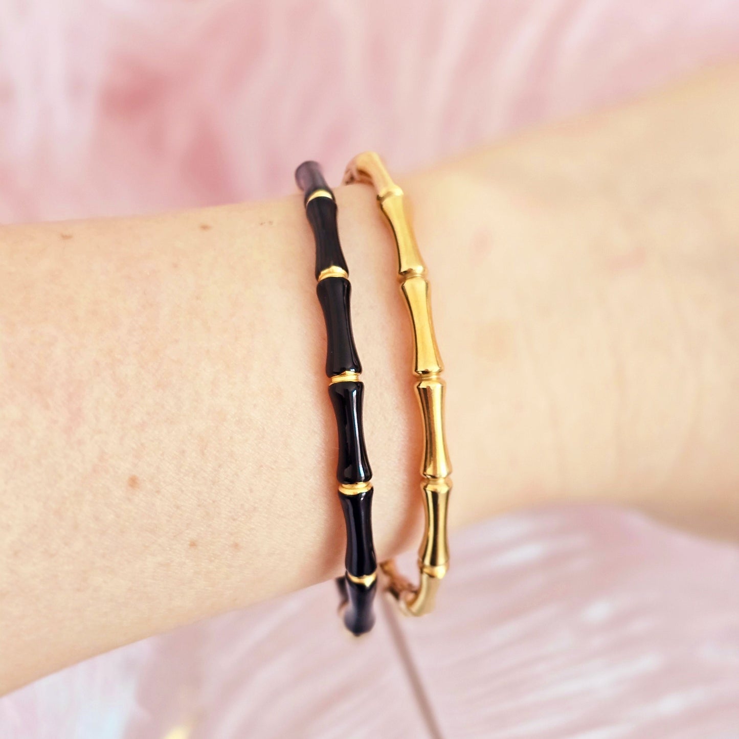 Black Bam-Boo Bangle