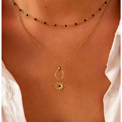 Black Sun Necklace