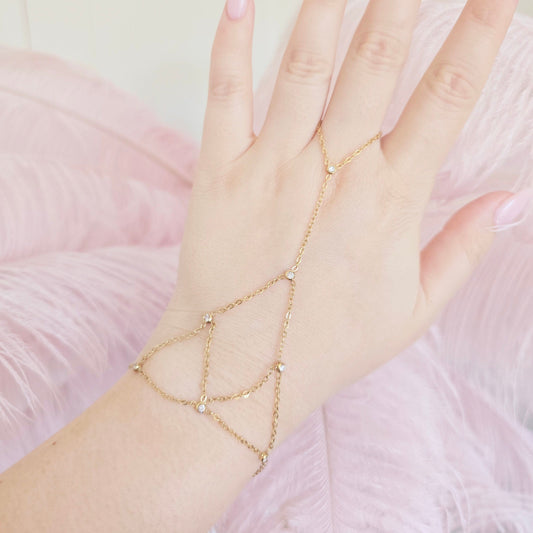 Dainty Triangles Handchain