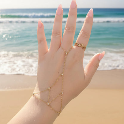 Dainty Triangles Handchain