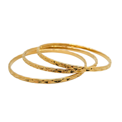 Golden Trinity Bangles