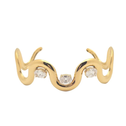 Golden Wave Bangle