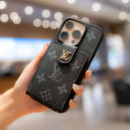 Luxury Crossbody iPhone Case with Card Holder & Strap