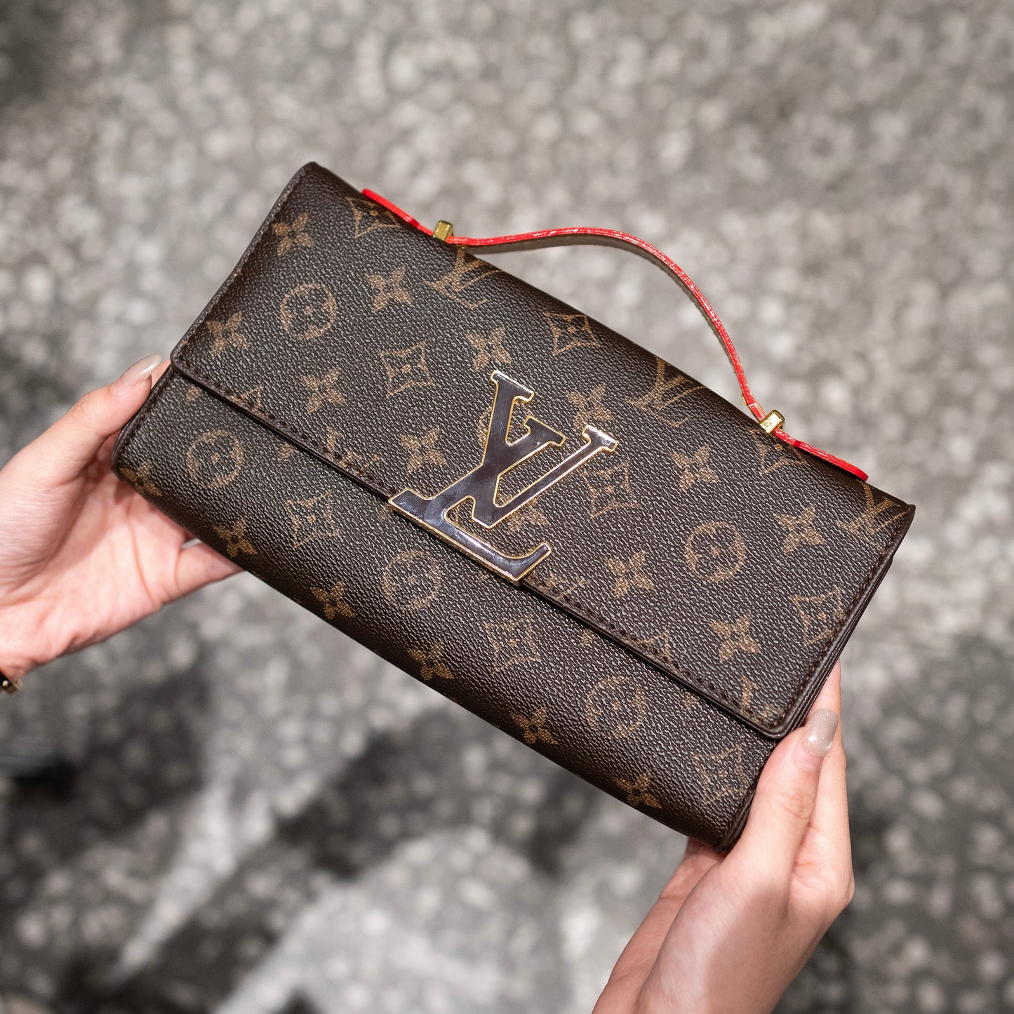 Luxe Texture Leather Handbag