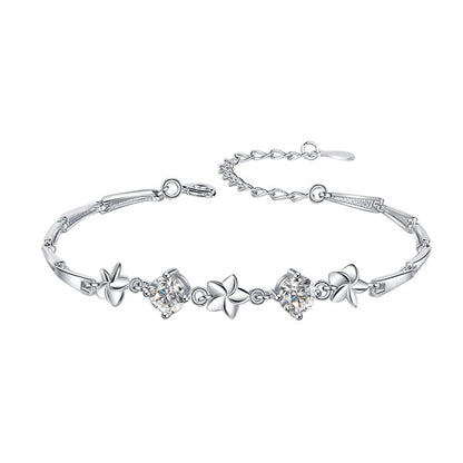 Little Lucky Clover Moissanite Bracelet