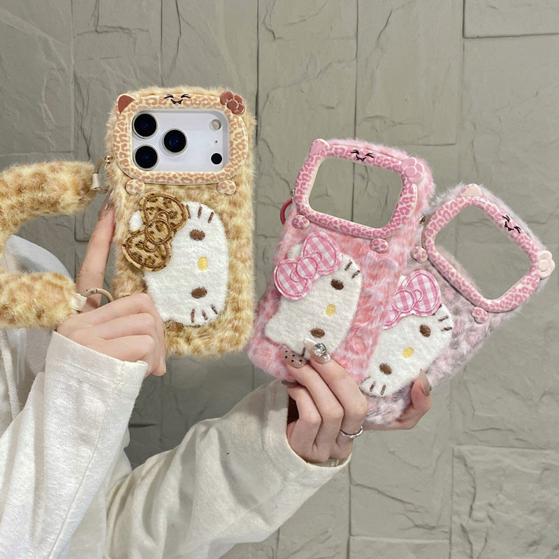 Leopard-Print Wrist KT Cat IPhone Cases