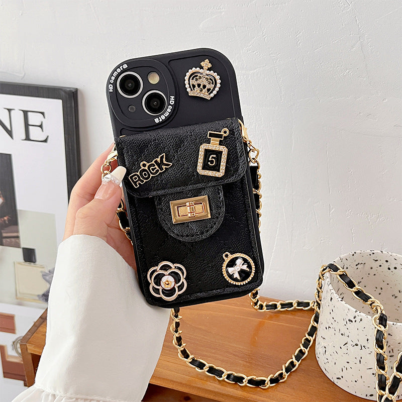 Camellia Lock Wallet IPhone Case