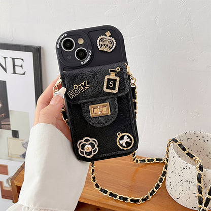 Camellia Lock Wallet IPhone Case
