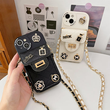 Camellia Lock Wallet IPhone Case