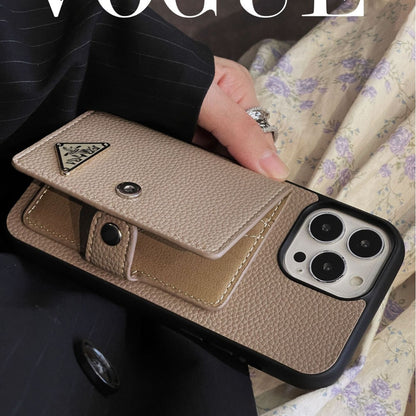 Lychee Pattern Wallet Card Bag Apple IPhone Case