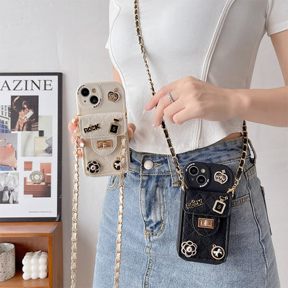 Camellia Lock Wallet IPhone Case