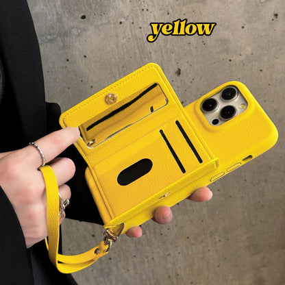 Mirror-Style Portable Card Holder, Stylish IPhone Case