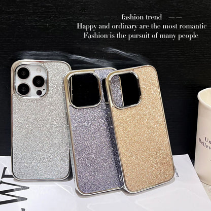Light luxury premium sense Samsung mobile phone case solid color glitter electroplating soft