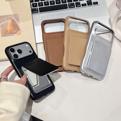 New Pure Color Flip Mirror IPhone Case