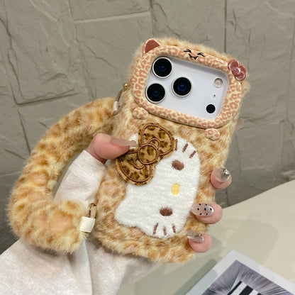 Leopard-Print Wrist KT Cat IPhone Cases