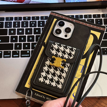 Presbyopic Vintage Cross-Body Card Holder IPhone Case