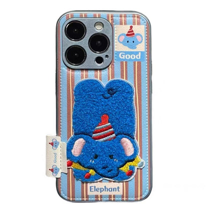 Cute embroidered puppy iphone case