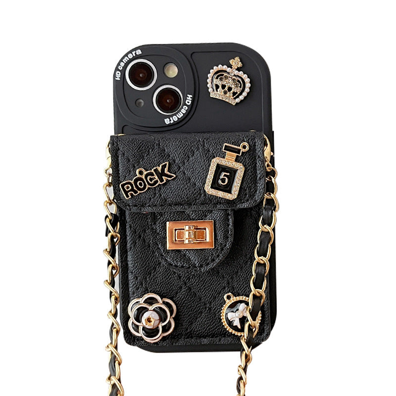Camellia Lock Wallet IPhone Case
