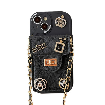 Camellia Lock Wallet IPhone Case