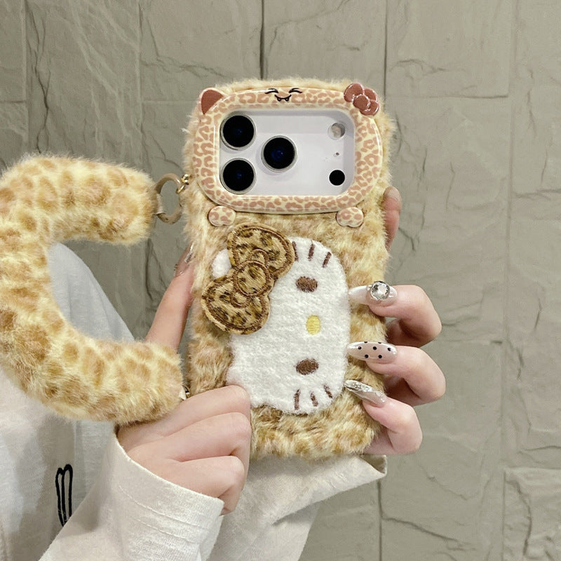 Leopard-Print Wrist KT Cat IPhone Cases