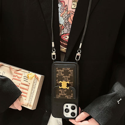 Presbyopic Vintage Cross-Body Card Holder IPhone Case