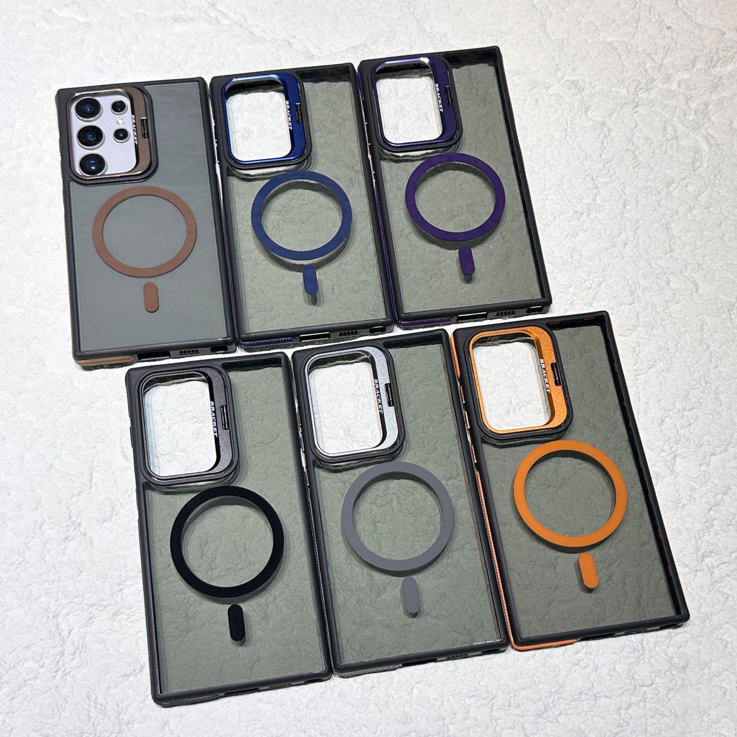 Samsung S26ultra two-color Lidun magnetic mobile phone case S25 metal lens holder anti-drop protective case