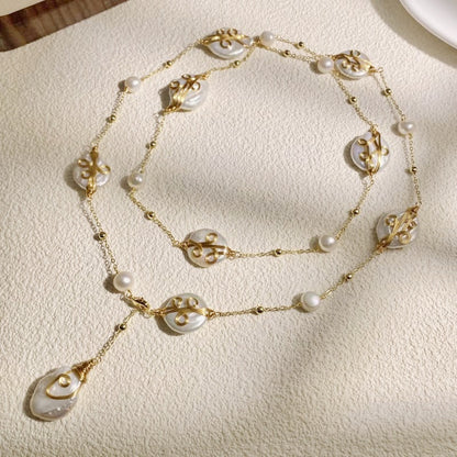 Hand-Wound Baroque Bracelet With Freshwater Pearls