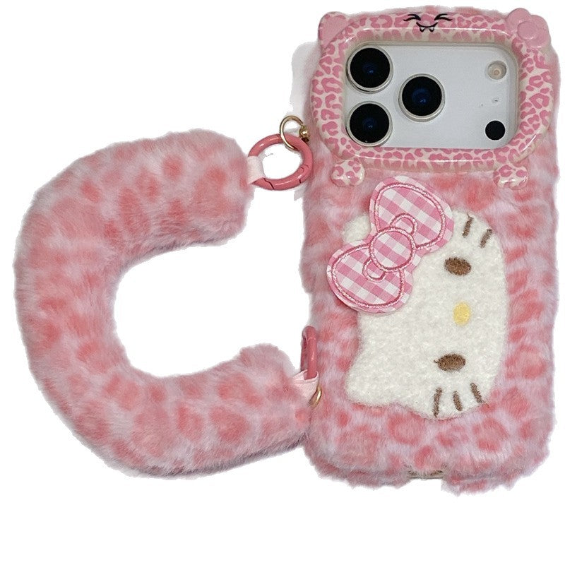 Leopard-Print Wrist KT Cat IPhone Cases