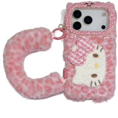 Leopard-Print Wrist KT Cat IPhone Cases