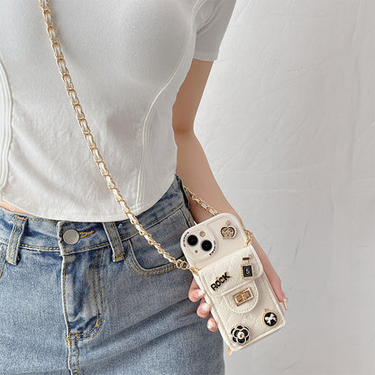 Camellia Lock Wallet IPhone Case