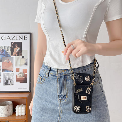 Camellia Lock Wallet IPhone Case