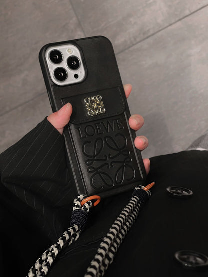 Fashionable Messenger Style IPhone Case With Card Slot
