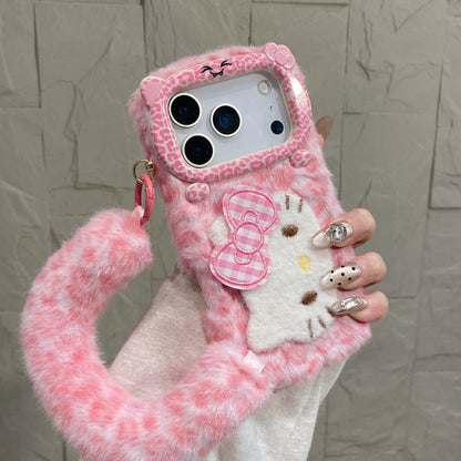 Leopard-Print Wrist KT Cat IPhone Cases