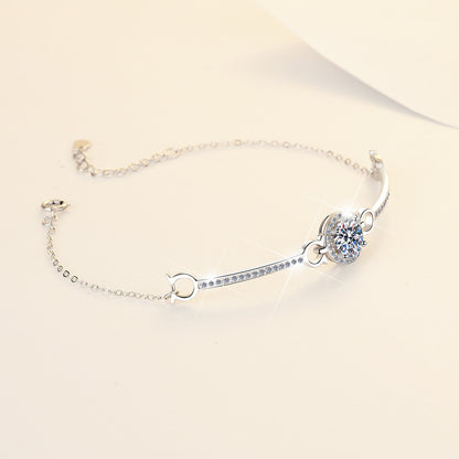 Moissanite bracelet is like a galaxy bracelet