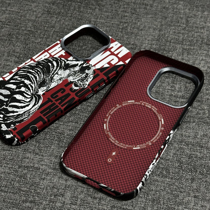 Animal Kevlar Carbon Fiber Magnetic iPhone case