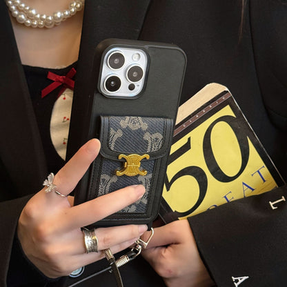Presbyopic Vintage Cross-Body Card Holder IPhone Case