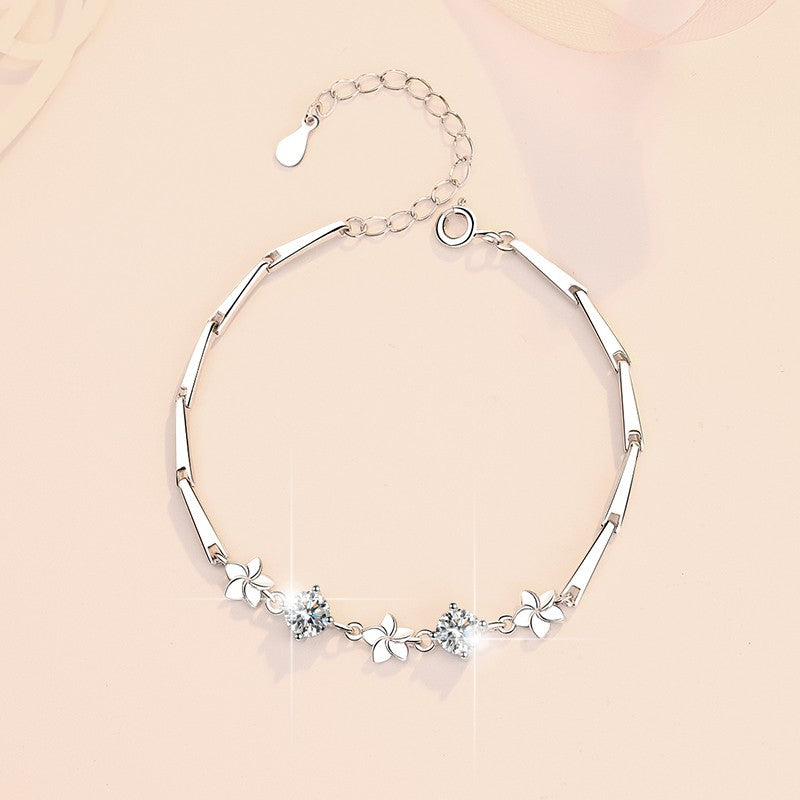 Little Lucky Clover Moissanite Bracelet