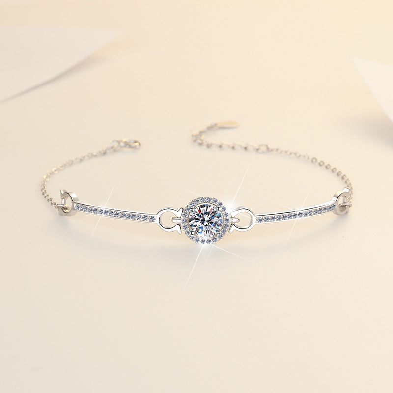 Moissanite bracelet is like a galaxy bracelet